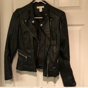 H&M moto leather jacket